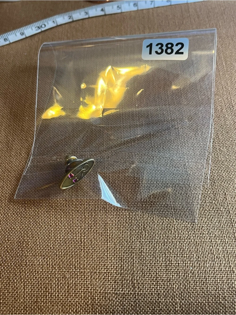 Vintage McDonnell Douglas Gold and Ruby 15 Year Service Pin